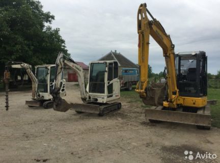 Услуги мини экскаватора + яма бур аренда  Армавир