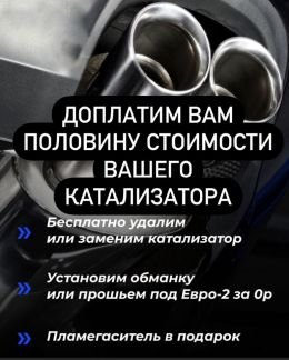 Удаление катализатора бесплатно  Армавир