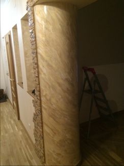 Венецианская штукатурка (имитация мрамора)  Армавир